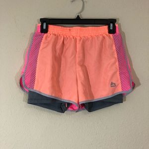 RBX neon track shorts with compression lining
